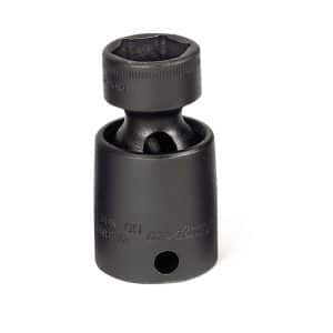 RIPFM15C — 3/8" Drive 6-Point Metric 15 mm Low-Profile Swivel Impact Socket (Black Oxide)