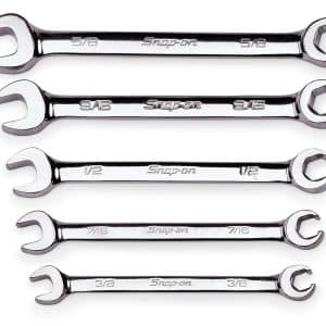 RXS605B — 5 pc 6-Point SAE Open-End/Flare Nut Wrench Set (3/8–5/8")