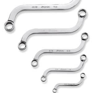 SBX605 — 5 pc 12-Point SAE Flank Drive® S-Shaped Box Wrench Set (5/16–7/8")
