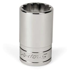 SDH251 — 1/2" Drive 12-Point SAE 25/32" Flank Drive® Semi-Deep Socket