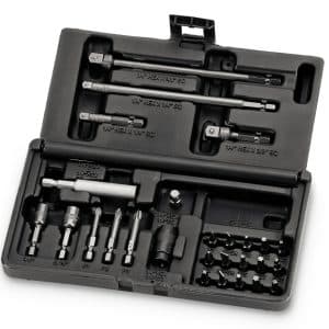 SDMEXT27K — 27 pc 1/4" Hex Drive Adaptor and Bit Set (Ball-Detent)
