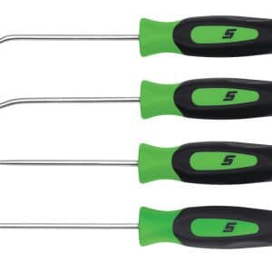 SGASA204CG — 4 pc Instinct® Soft Grip Miniature Pick Set (Green)