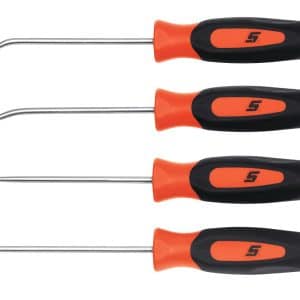 SGASA204CO — 4 pc Instinct® Soft Grip Miniature Pick Set (Orange)