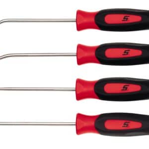 SGASA204CR — 4 pc Instinct® Soft Grip Miniature Pick Set (Red)
