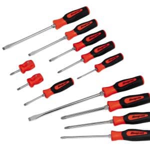 SGDX120BR — 12 pc Instinct® Soft Grip Combination Screwdriver Set (Red)