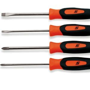 SGDX40BO — 4 pc Instinct® Soft Grip Mini-Tip Combination Screwdriver Set (Orange)