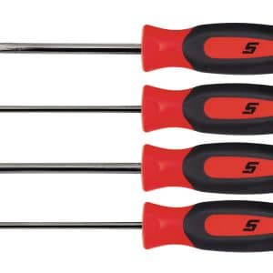 SGDX40BR — 4 pc Instinct® Soft Grip Mini-Tip Combination Screwdriver Set (Red)