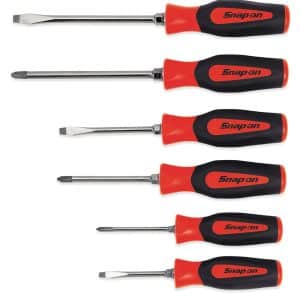 SGDX60BR — 6 pc Combination Instinct® Soft Grip Screwdriver Set (Red)