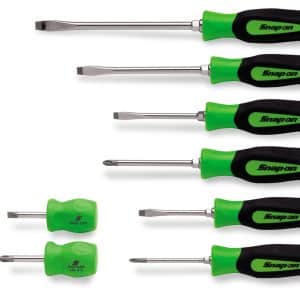 SGDX80BG — 8 pc Instinct® Soft Grip Combination Screwdriver Set (Green)