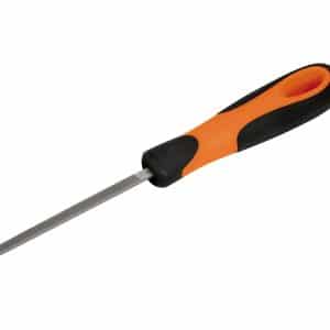 SGF4SQO — 4" Soft Grip Handle Bastard Cut Square Miniature File (Orange)