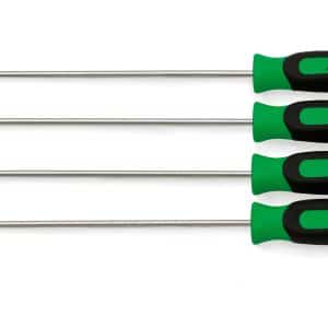 SGLASA204CG — 4 pc Instinct® Soft Grip Long Pick Set (Green)