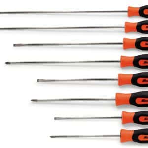 SHDXL80O — 8 pc Instinct® Combination Hard Grip Cabinet Screwdriver Set (Orange)