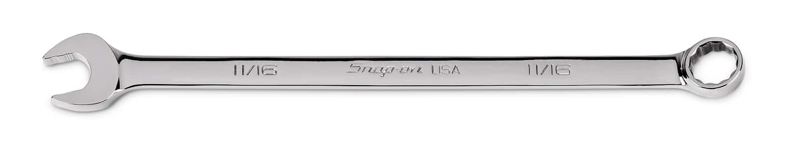 SOEXL22B — 11/16" 12-Point SAE Flank Drive® Plus Long Combination Wrench