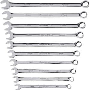 SOEXLM710B — 10 pc 12-Point Metric Flank Drive® Plus Long Combination Wrench Set (10–19 mm)