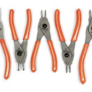 SRPCR105O — 5 pc Snap Ring Pliers Set (Orange)