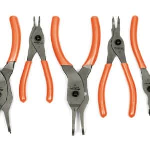 SRPCR107O — 7 pc Snap Ring Pliers Set (Orange)