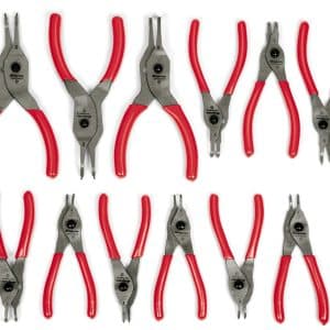 SRPCR112 — 12 pc Snap Ring Pliers Set (Red)