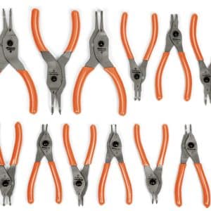 SRPCR112O — 12 pc Snap Ring Pliers Set (Orange)