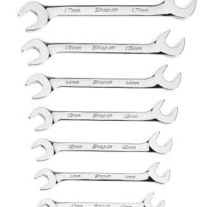 SVSM807A — 7 pc Metric 30°/60° Flank Drive® Plus Four-Way Angle Open-End Wrench Set (10–15 and 17 mm)