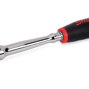 THLF72 — 1/4" Drive Dual 80® Technology Soft Grip Long Handle Flex-Head Ratchet (Red)