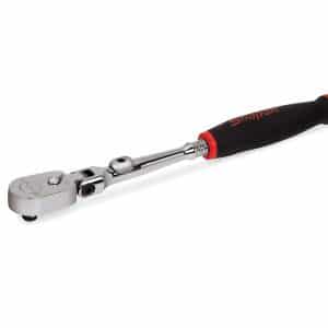 THLX72 — 1/4" Drive Dual 80® Technology Soft Grip Standard Handle Locking Flex-Head Ratchet (Red)