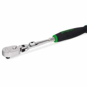 THLX72G — 1/4" Drive Dual 80® Technology Soft Grip Standard Handle Locking Flex-Head Ratchet (Green)