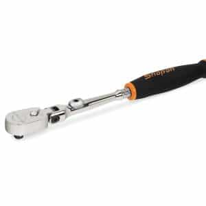 THLX72O — 1/4" Drive Dual 80® Technology Soft Grip Standard Handle Locking Flex-Head Ratchet (Orange)