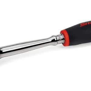 THRLF72 — 1/4" Drive Dual 80® Technology Long Handle Flex-Head Quick-Release Ratchet (Red)