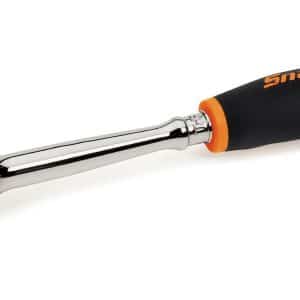 THRLF72O — 1/4" Drive Dual 80® Technology Long Handle Flex-Head Quick-Release Ratchet (Orange)