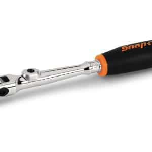 THRLX72O — 1/4" Drive Dual 80® Technology Long Handle Quick-Release Locking Flex-Head Ratchet (Orange)