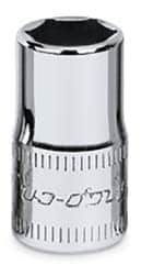TMM8 — 1/4" Drive 6-Point Metric 8 mm Flank Drive® Shallow Socket