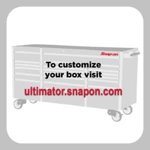 KRSC343PVC — 32" Six-Drawer Compact Split Lid Cart (White w/Titanium Trim)