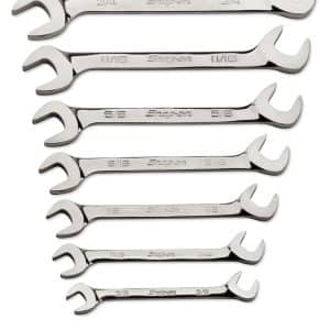 VS807B — 7 pc SAE Four-Way Angle Head Open-End Wrench Set (3/8–3/4")