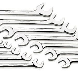 VS814A — 14 pc SAE Four-Way Angle Head Open-End Wrench Set (3/8–1-1/4")