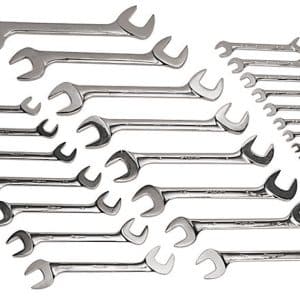 VS828A — 28 pc SAE Four-Way Angle Head Open-End Wrench Set (1/4–2")
