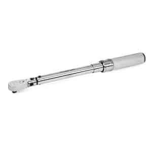 3/8" Drive SAE Adjustable Click-Type Flex-Head Torque Wrench (5-75 ft-lb) - QD2FR75B