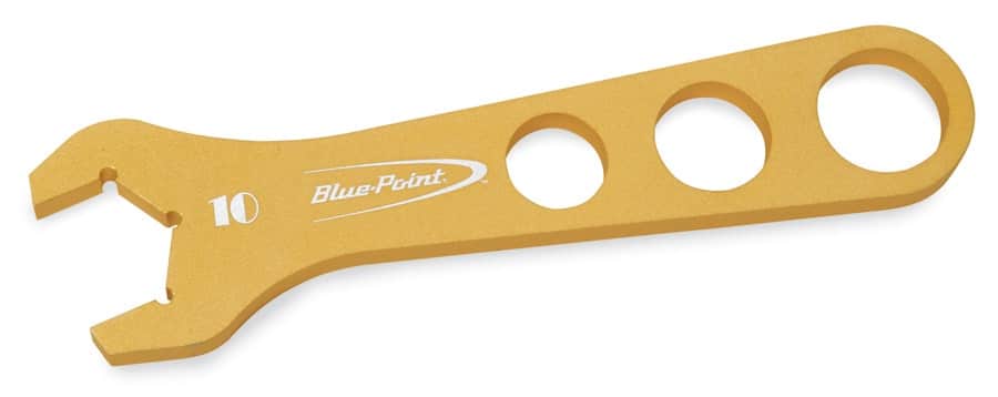 ANWR10.jpg ANWR10A — #10 1" Aluminum Open-End AN Wrench (Blue-Point®) (Gold)