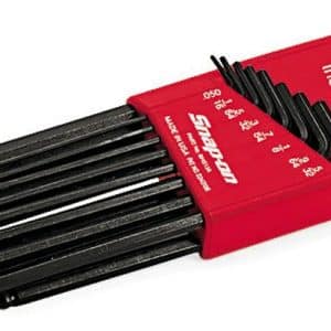 13 pc SAE L-Shaped Ball Hex Wrench Set (.050"–3/8") – BHS13A