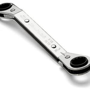 RYA2022 — 5/8–11/16" 12-Point SAE 25° Offset Ratcheting Box Wrench (Blue-Point®)