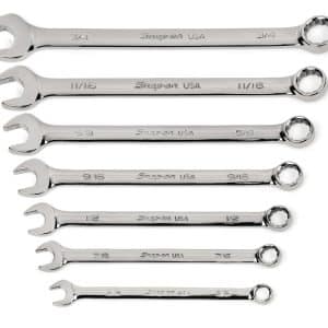 SOEX707 — 7 pc 12-Point SAE Flank Drive® Plus Combination Wrench Set (3/8–3/4")