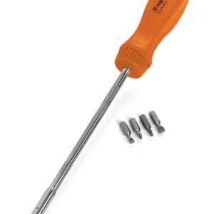 SSDMR8AO — 12-15/16" Ratcheting Magnetic Long Screwdriver (Orange)